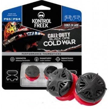 KontrolFreek para controle de ps4 e ps5 call of duty black ops cold war preto