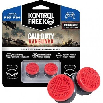 KontrolFreek para controle de ps4 e ps5 call of duty vanguard vermelho