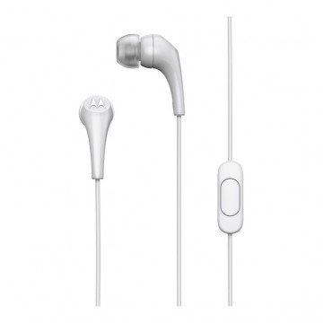 fone de ouvido original para celular motorola earbuds 2-s branco