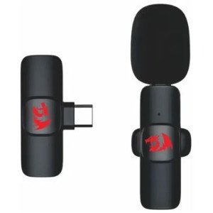 microfone de lapela wireless tipo-c redragon athan gm93