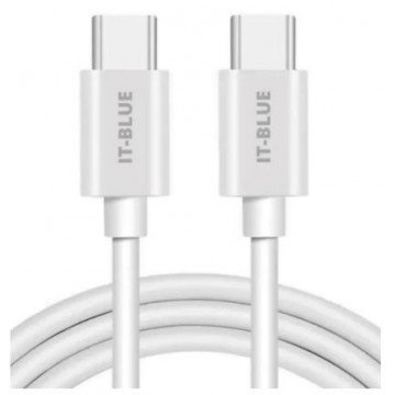 cabo para celular tipo-c x tipo-c it-blue le-847-2