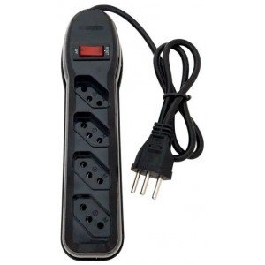 regua extensora bivolt 220v 4 tomadas megatron