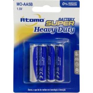 pilhas 4xAA 1.5V átomo MO-AA4B