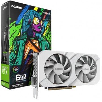 Placa de Vídeo Nvidia Geforce Rtx 3050 6Gb Gddr6 96Bit Branco Projeto Edge - Pvrtx30506Wtpe