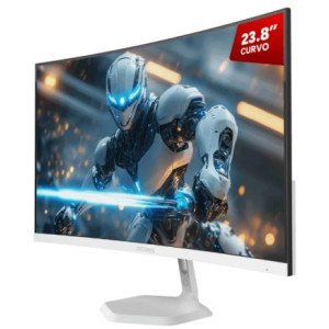 monitor gamer 23,8" curvo 100hz pcyes quartzo q23c white ghost