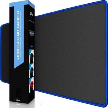 mouse pad gamer 70cm x 35cm preto/azul mbtech
