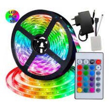 fita de led rgb com controlador 5m onex led-9227