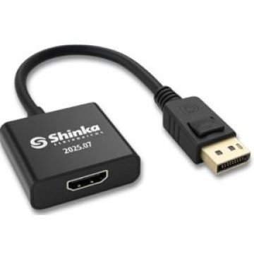 adaptador displayport para hdmi 4k ultra hd shinka at-dp-hd