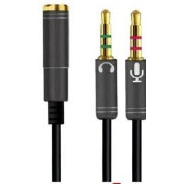 adaptador para headset 3.5 stereo p3 para 2 p2 it-blue le-0313f