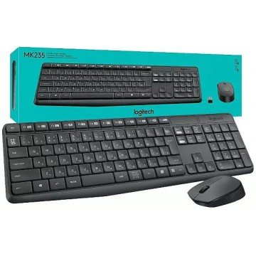 kit teclado + mouse wireless 1000dpi Logitech MK235
