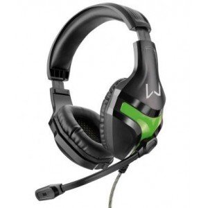 headset gamer ps4/xbox one/pc ph298 conexão p2 3,5mm multilaser -warrior preto/verde