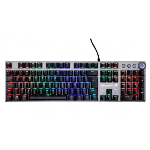 teclado mecânico gamer com apoio de pulso k7 fortrek 
