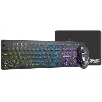 kit teclado + mouse + mouse pad gamer k-mex