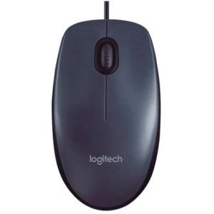 mouse com fio 1000dpi logitech m90 preto