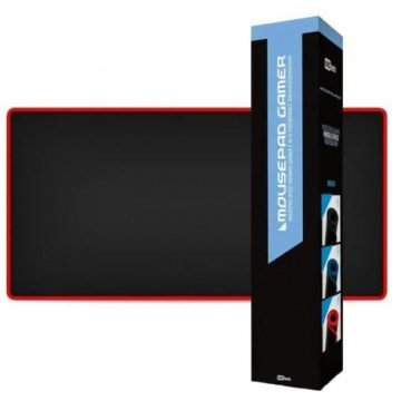 mouse pad gamer 70cm x 35cm preto/vermelho mbtech