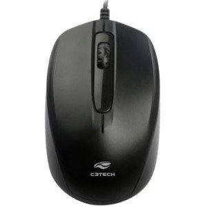 mouse com fio 1000dpi c3tech ms-30 preto