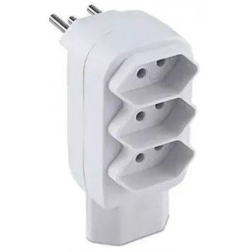 Adaptador De Tomada 4 Saídas Tripolar De 3 Pinos - Kapbom