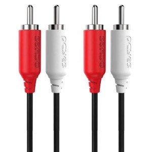 cabo 2 rca x 2 rca 3.5mm pcyes