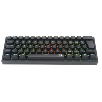 teclado gamer mecânico 60% switch azul  fizz redragon