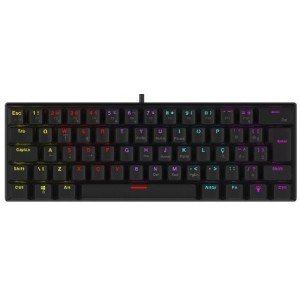 teclado gamer mecânico 60% Switch blue vinik anihi preto