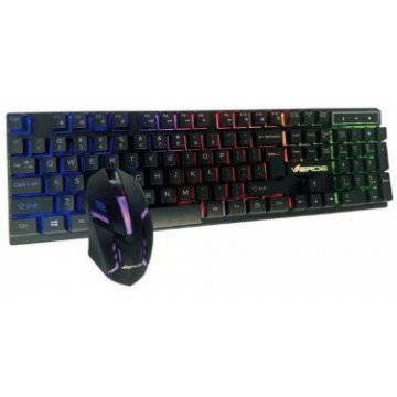 teclado e mouse gamer verde jp-134